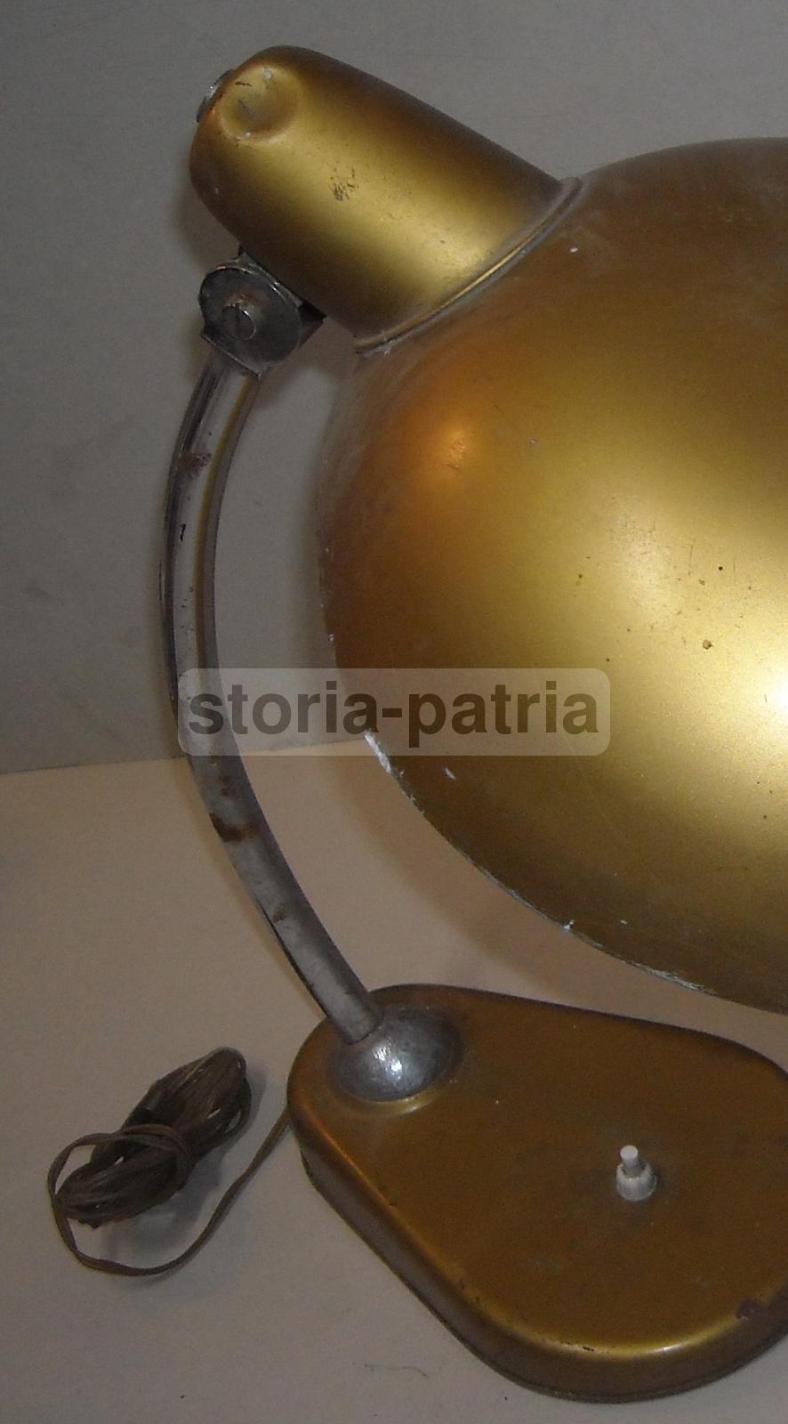 Modernariato, Design, Lampada Da Scrivania, Orientabile, In Metallo Laccato Cromato immagine 7