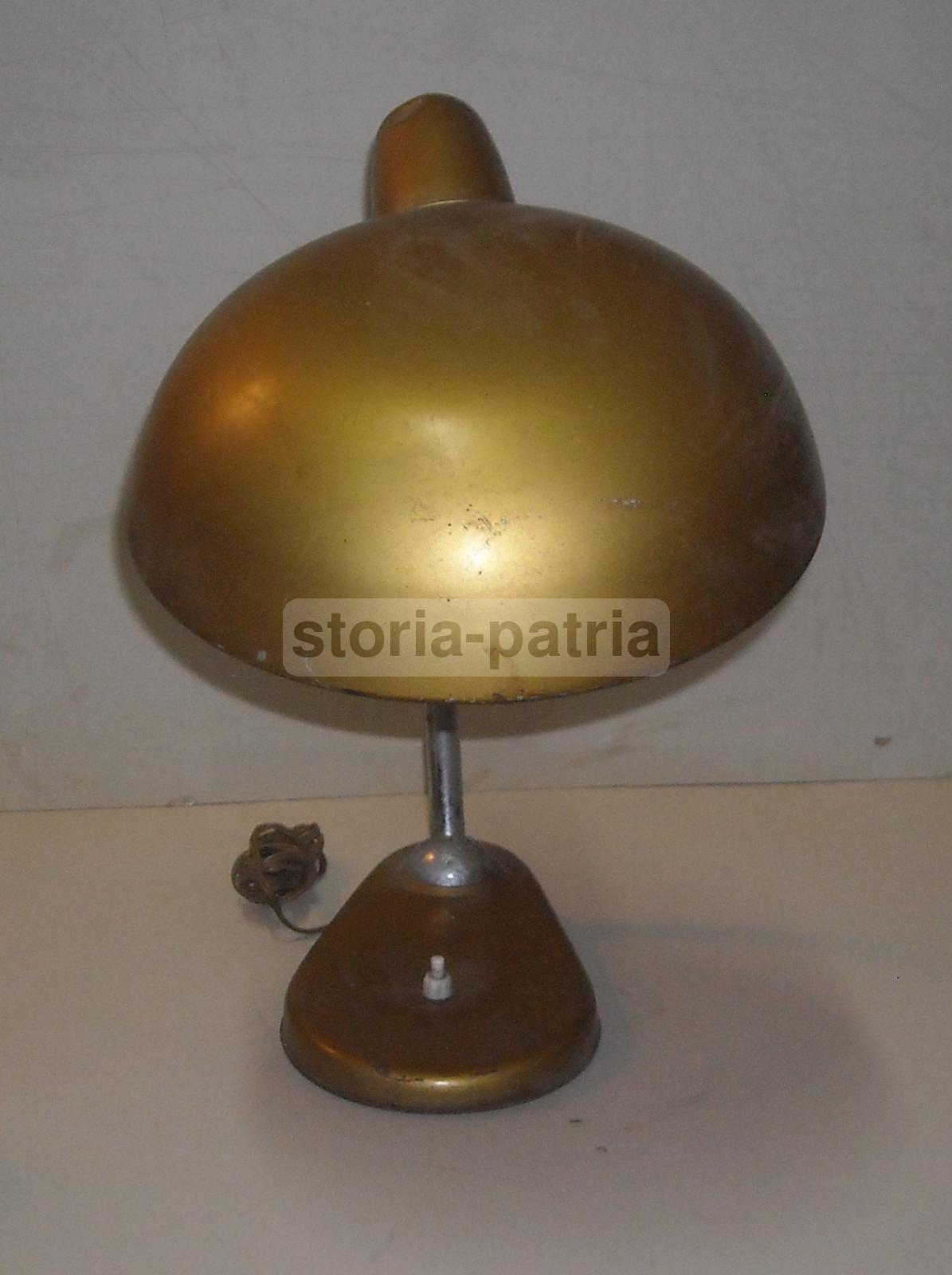 Modernariato, Design, Lampada Da Scrivania, Orientabile, In Metallo Laccato Cromato immagine 8