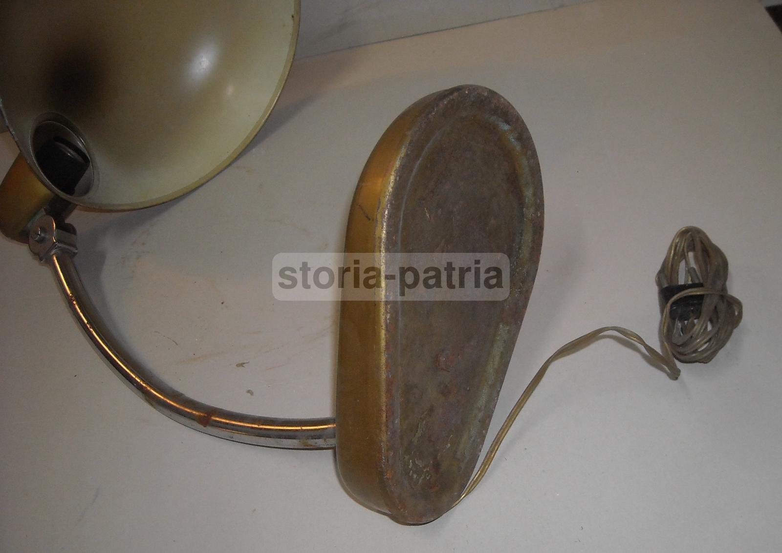 Modernariato, Design, Lampada Da Scrivania, Orientabile, In Metallo Laccato Cromato immagine 12