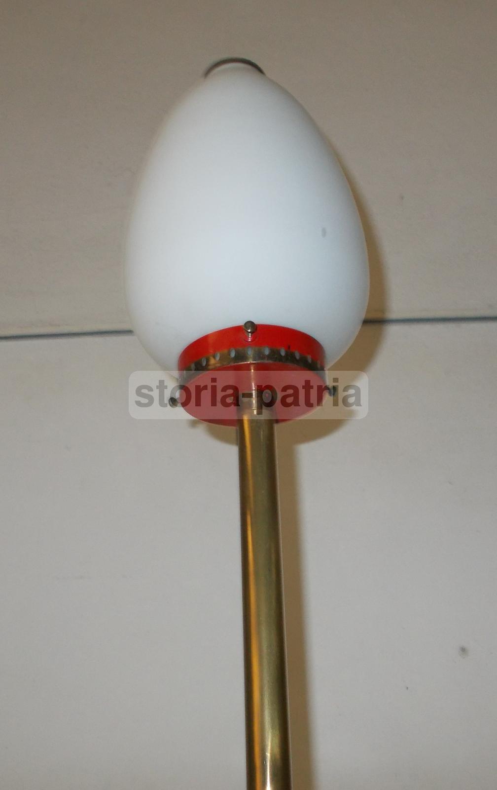 Modernariato, Design, Stilizzata Decorativa Lampada Piantana, Decorativa, Con Vetri immagine 9