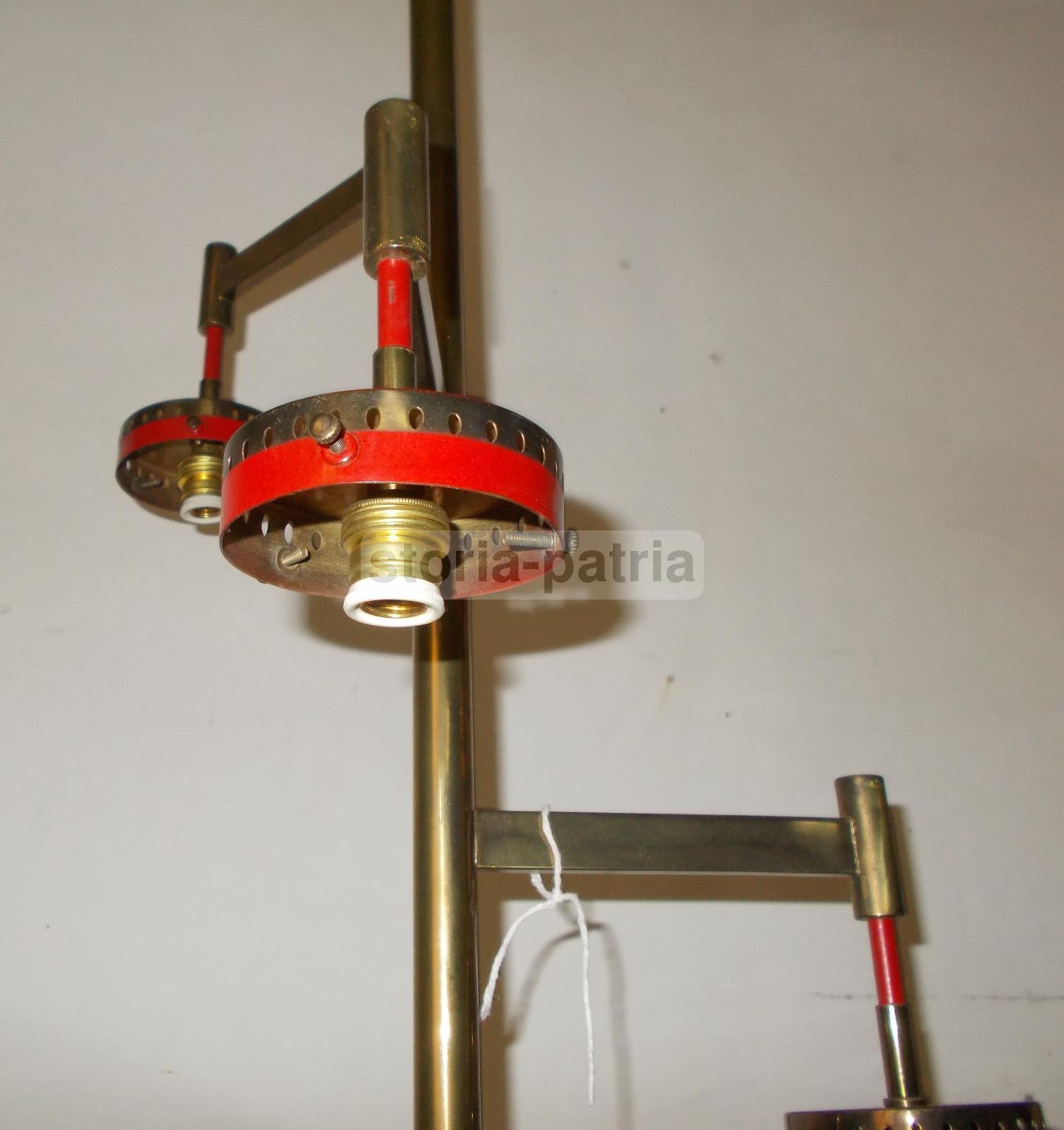 Modernariato, Design, Stilizzata Decorativa Lampada Piantana, Decorativa, Con Vetri immagine 11