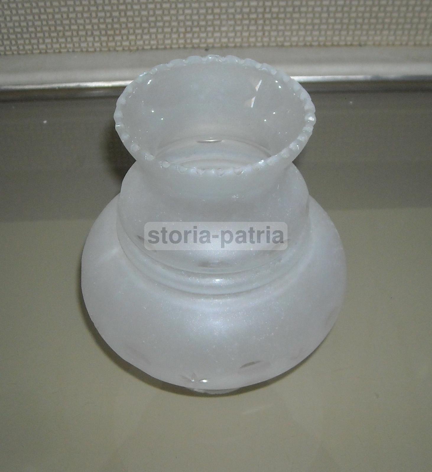 Modernariato, Design, Vetri d'Epoca, Coppa Per Lampada Lampadario, Utile, Decorativa immagine 1