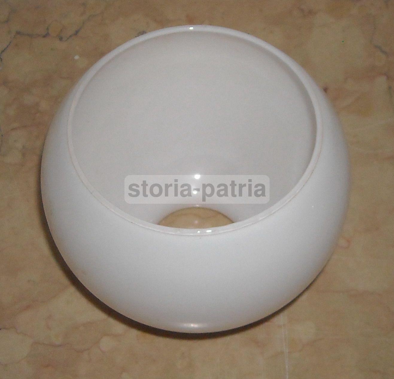 Pregevole Coppa Per Lampada O Lampadario, d'Epoca, Vetro Globulare Bianco Rosato immagine 2