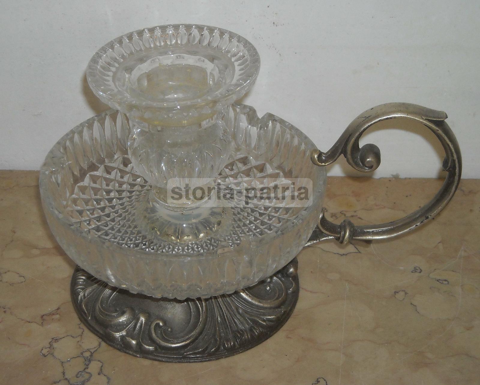 Pregevole Soprammobile, Bugia Porta Candela, Artistico Modellato, Vetro Posacenere immagine 3