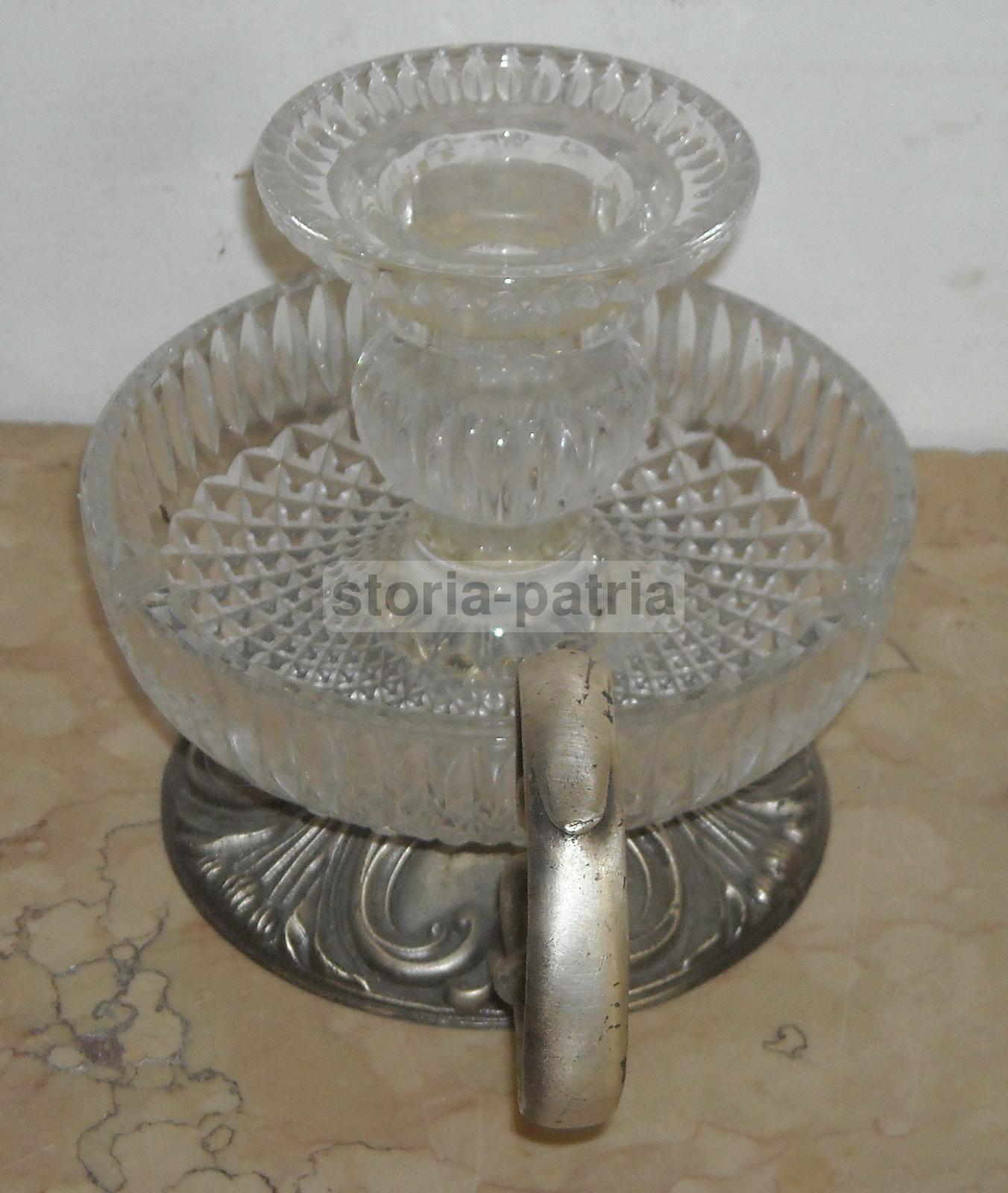 Pregevole Soprammobile, Bugia Porta Candela, Artistico Modellato, Vetro Posacenere immagine 4