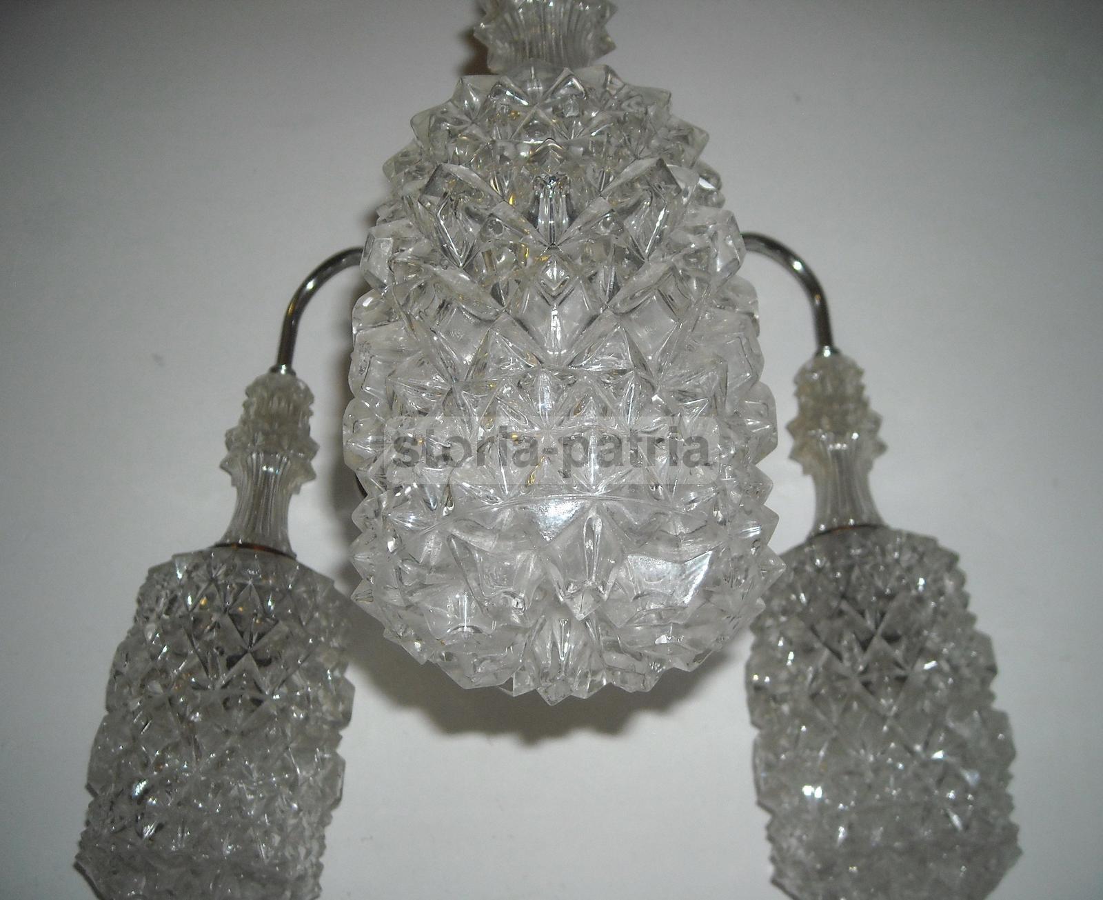 Suggestivo Lampadario d'Epoca, Modernariato, Design, Magnifici Vetri, Decorativo immagine 4