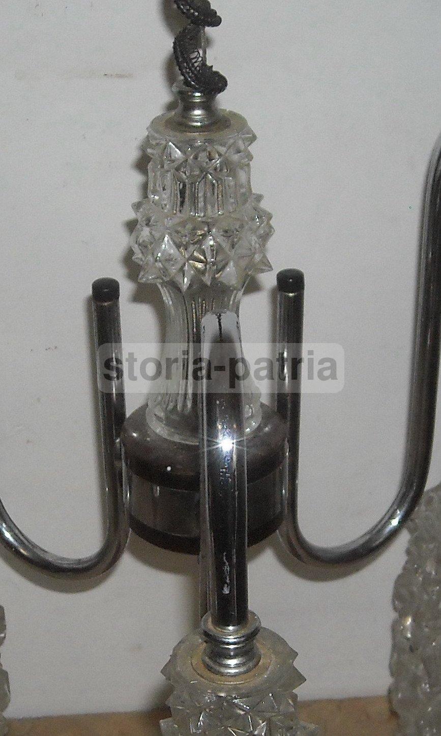 Suggestivo Lampadario d'Epoca, Modernariato, Design, Magnifici Vetri, Decorativo immagine 11