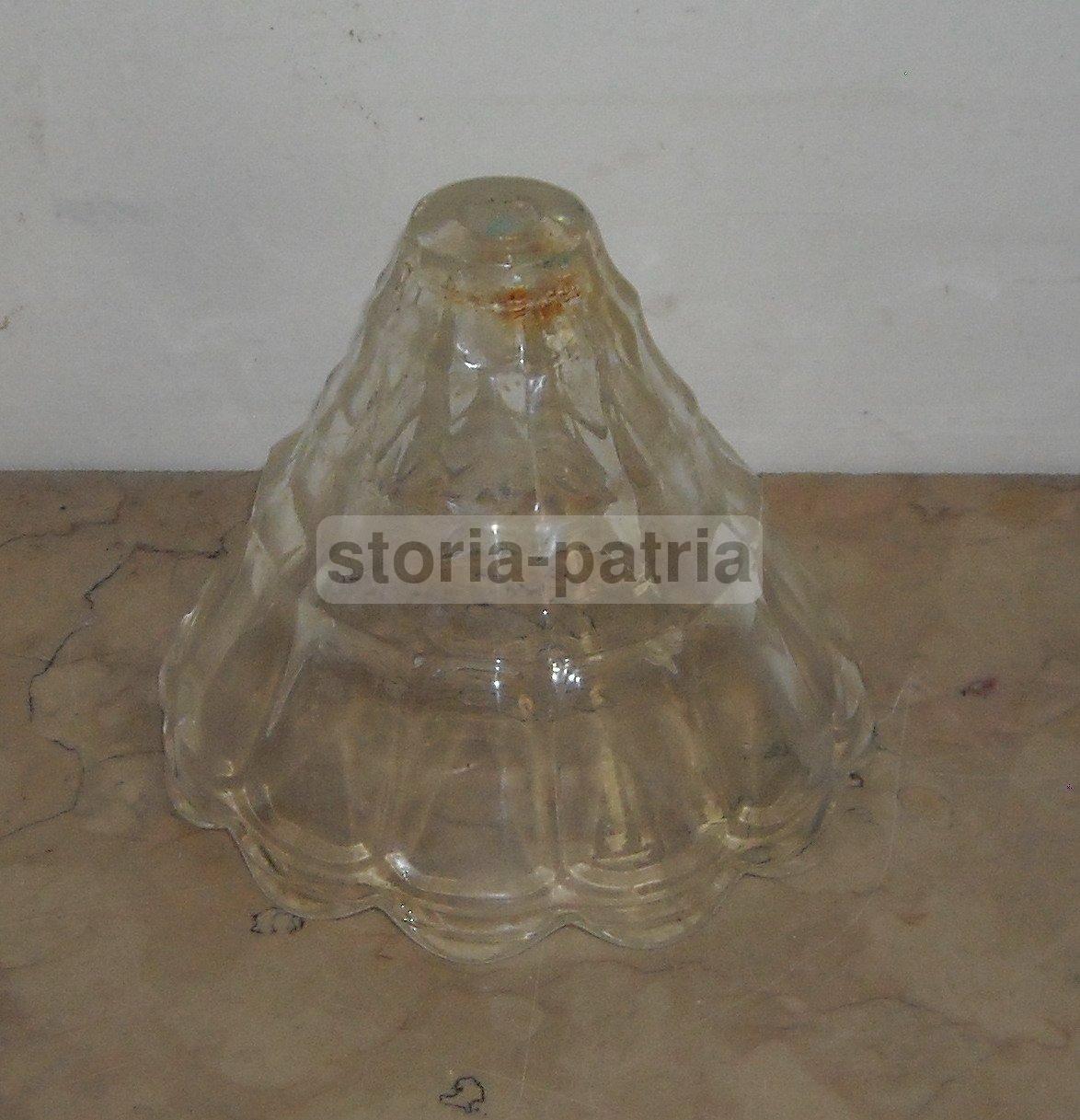 Vetro Da Collezione, Utile Coppa Per Lampada O Lampadario O Applique, d'Epoca, 900 immagine 3