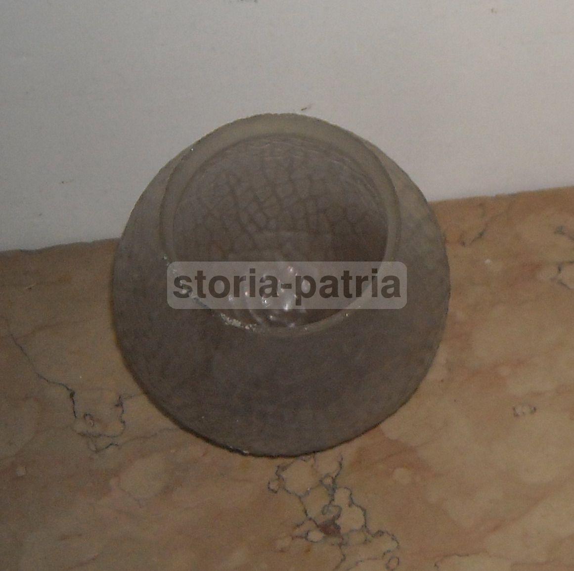 Vetro d'Epoca, Antica Coppa Sferica, Utile Per Lampade E Lampadari E Appliques immagine 2